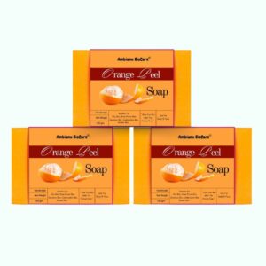 Handmade Orange Peel Bath Soap 100 gm x 3 (Pack of 3)